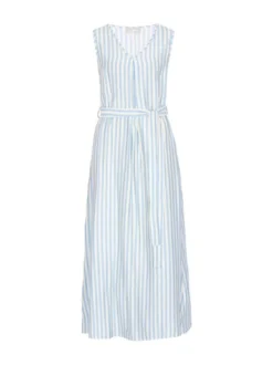 Usha Damen Kleid in blau - Länge: mittel