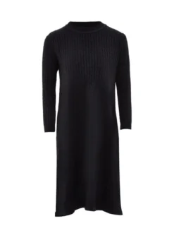 Usha Damen Kleid in schwarz - Ausschnitt: Rundhals