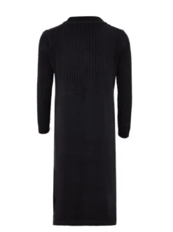 Usha Damen Kleid in schwarz - Ausschnitt: Rundhals