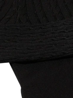 Usha Damen Kleid in schwarz - Ausschnitt: Rundhals