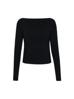 Usha Damen Langarmshirt in schwarz