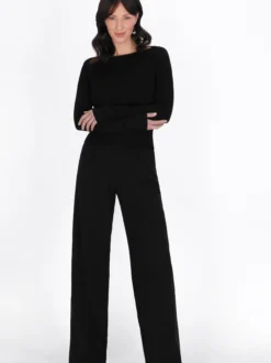 Usha Damen Langarmshirt in schwarz