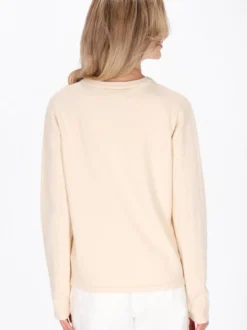 Usha Damen Pullover in beige - Ausschnitt: Rundhals
