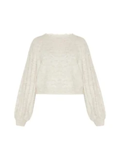 Usha Damen Pullover in beige - Ausschnitt: Rundhals