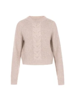 Usha Damen Pullover in beige - Ausschnitt: Rundhals