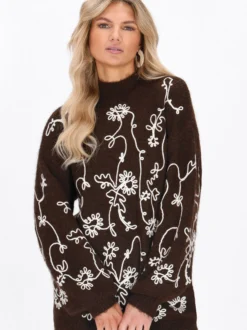 Usha Damen Pullover in braun