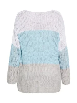 Usha Damen Pullover in hellblau - Ausschnitt: U-Boot