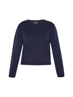 Usha Damen Pullover in marine - Ausschnitt: Rundhals