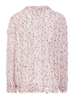 Usha Damen Pullover in rosa - Ausschnitt: Rundhals