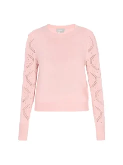 Usha Damen Pullover in rosa - Ausschnitt: Rundhals