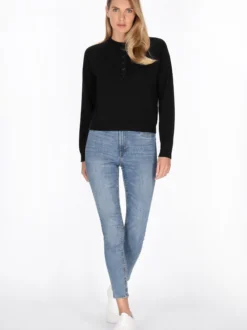 Usha Damen Pullover in schwarz - Ausschnitt: Rundhals