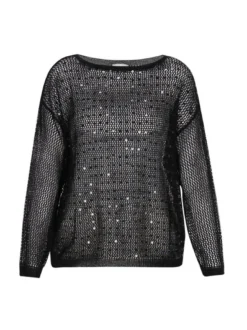 Usha Damen Pullover in schwarz