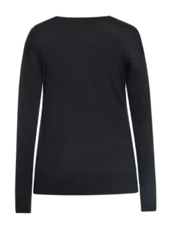 Usha Damen Pullover in schwarz - Ausschnitt: Rundhals