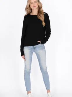 Usha Damen Pullover in schwarz - Ausschnitt: Rundhals