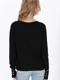 Usha Damen Pullover in schwarz - Ausschnitt: Rundhals