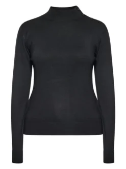 Usha Damen Pullover in schwarz - Ausschnitt: ohne Kragen