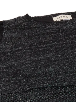 Usha Damen Pullover in schwarz - Ausschnitt: Rundhals