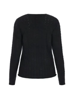 Usha Damen Pullover in schwarz - Ausschnitt: Rundhals