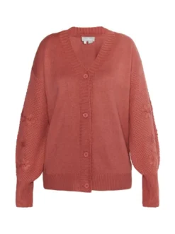 Usha Damen Strickcardigan in altrosa