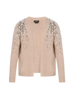 Usha Damen Strickjacke in beige