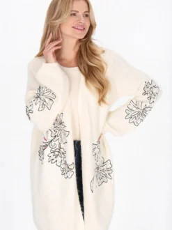 Usha Damen Strickjacke in beige