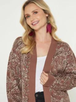 Usha Damen Strickjacke in camel