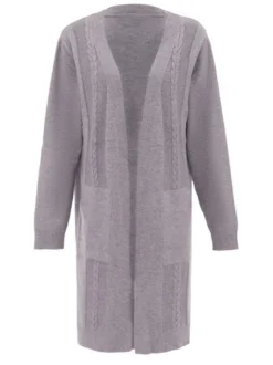 Usha Damen Strickjacke in grau