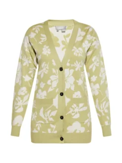 Usha Damen Strickjacke in grün