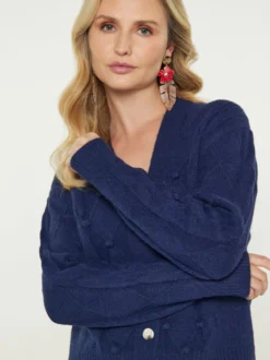 Usha Damen Strickjacke in marine