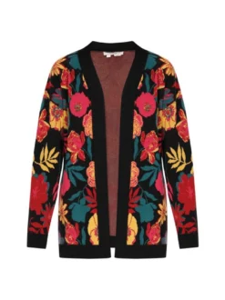 Usha Damen Strickjacke in mehrfarbig