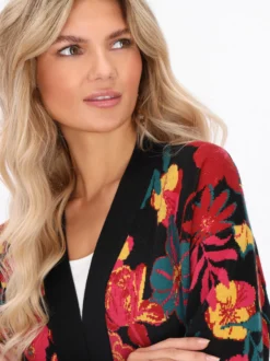 Usha Damen Strickjacke in mehrfarbig
