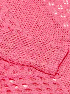 Usha Damen Strickjacke in pink