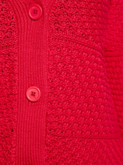 Usha Damen Strickjacke in rot