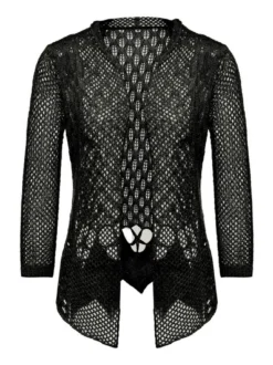 Usha Damen Strickjacke in schwarz