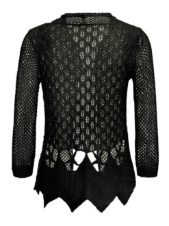 Usha Damen Strickjacke in schwarz