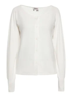 Usha Damen Strickjacke in weiß