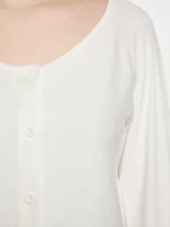 Usha Damen Strickjacke in weiß