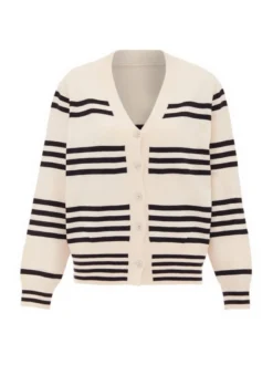 Usha Damen Strickjacke in weiß