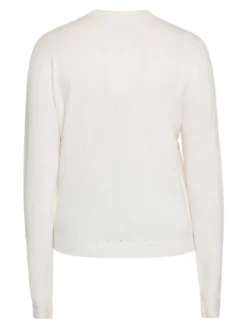 Usha Damen Strickpullover in weiß - Ausschnitt: Rundhals