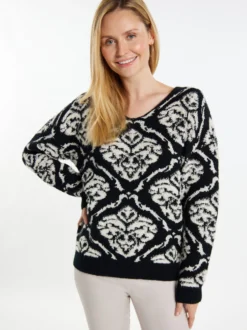 Usha Damen Strickpullover in mehrfarbig