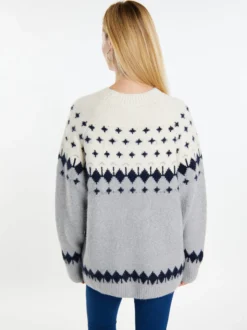 Usha Damen Strickpullover in mehrfarbig