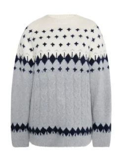 Usha Damen Strickpullover in mehrfarbig
