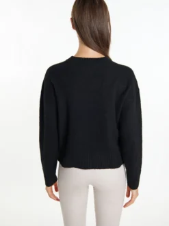 Usha Damen Strickpullover in schwarz
