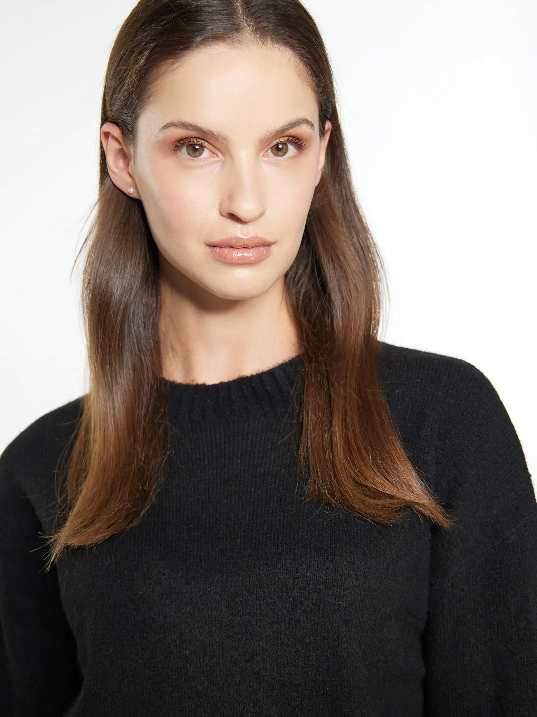 Usha Damen Strickpullover in schwarz