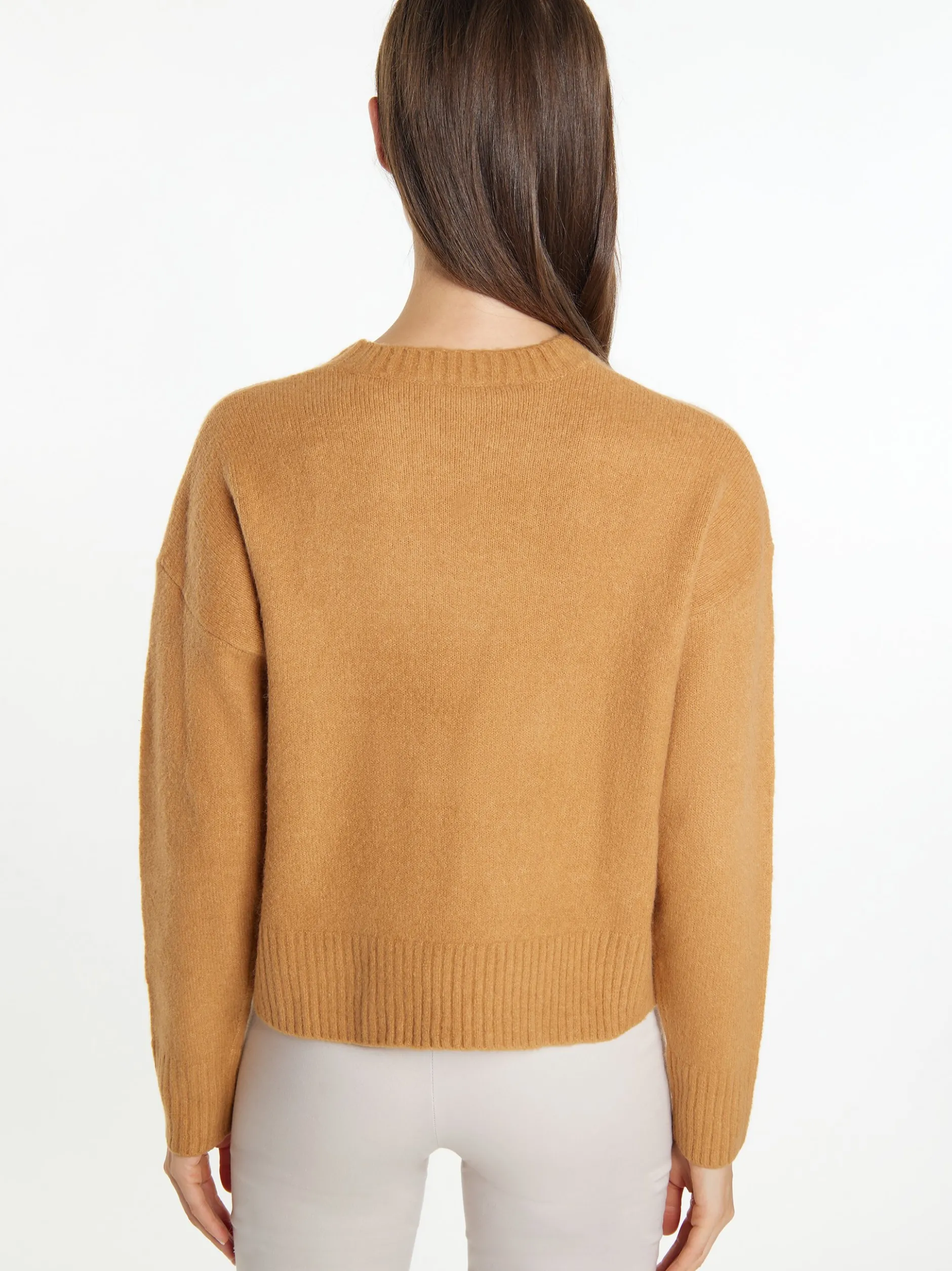 Usha Damen Strickpullover in camel