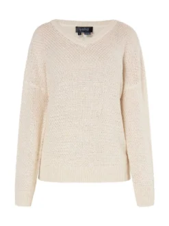 Usha Damen Strickpullover in taupe