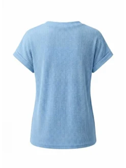 Usha Damen T-Shirt in blau - Ausschnitt: Rundhals