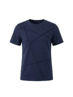 Usha Damen T-Shirt in marine - Ausschnitt: Rundhals
