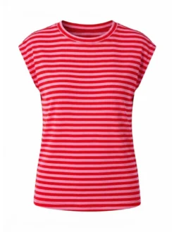 Usha Damen T-Shirt in rot - Ausschnitt: Rundhals