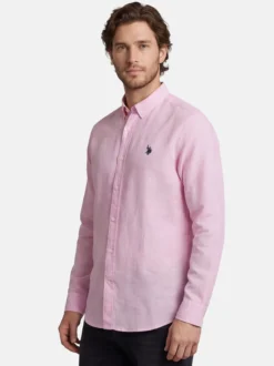 U.S. Polo Assn. Herren Hemd - USBlaake in pink